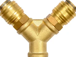 ZŁĄCZE ROZGAŁĘŹNIK MOSIĘŻNY 1/4", GWINT WEWNĘTRZNY 3/8"