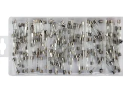 ZESTAW BEZPIECZNIKÓW SZKLANYCH 6X30MM 120 SZTUK MIX