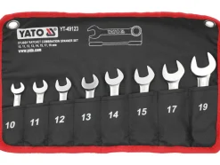 ZESTAW KLUCZY PŁASKO-OCZKOWYCH KRÓTKICH Z GRZECHOTKĄ 8SZT.