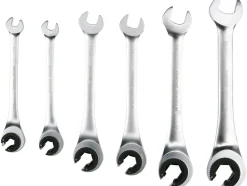 ZESTAW KLUCZY PÓŁOTWARTYCH Z GRZECHOTKĄ 8-19MM 6 SZT.