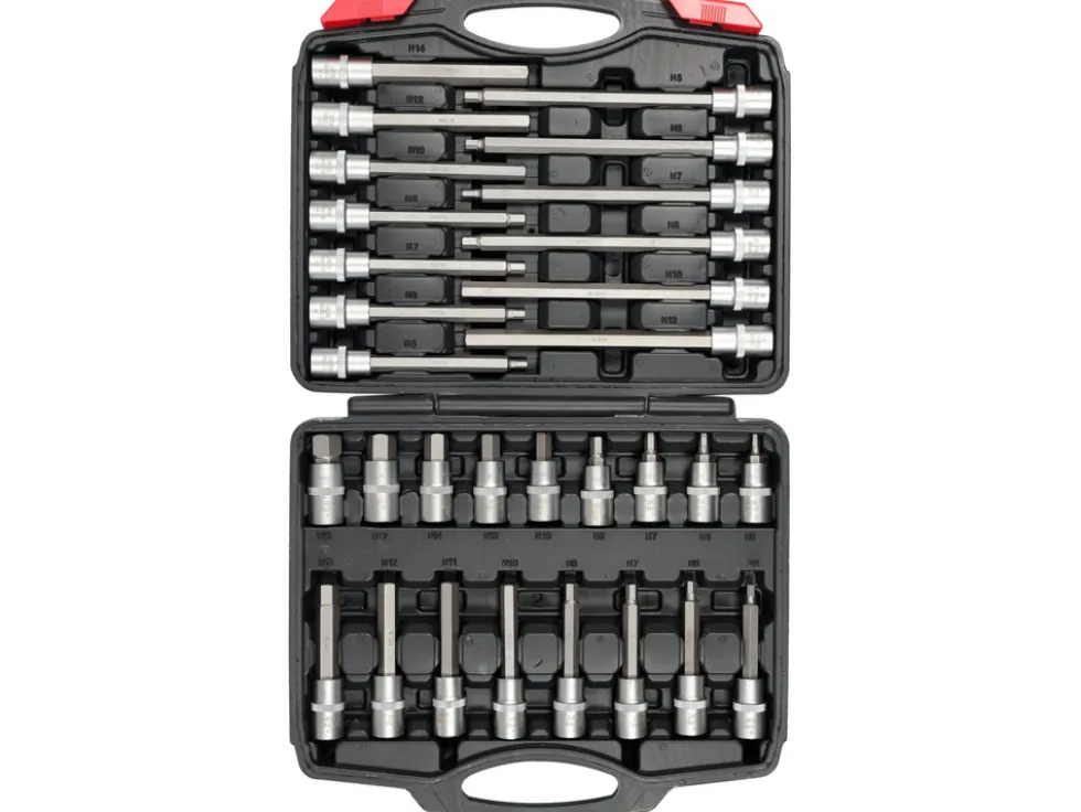 ZESTAW KLUCZY TRZPIENIOWYCH 1/2" HEX 30 SZTUK