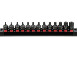 ZESTAW KLUCZY TRZPIENIOWYCH UDAROWYCH KRÓTKICH 3/8" 17MM CRMO 13 ELEMENTÓW