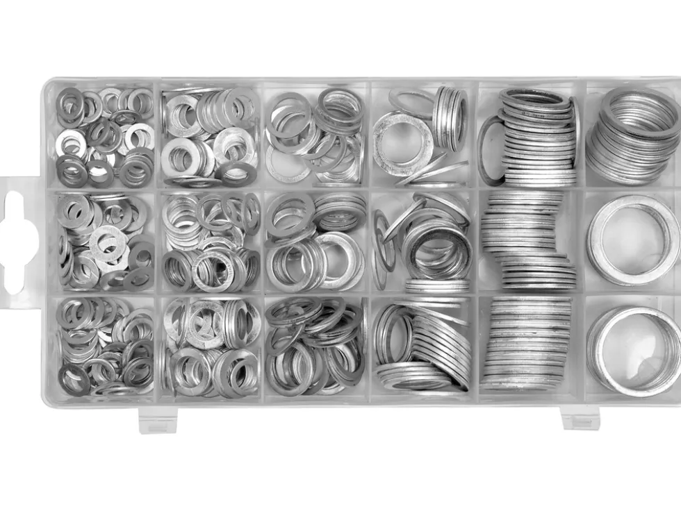 ZESTAW PODKŁADEK ALUMINIOWYCH 450 SZTUK