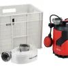 ZESTAW PRZECIWPOWODZIOWY POMPA 750W WĄŻ 10M KOSZ