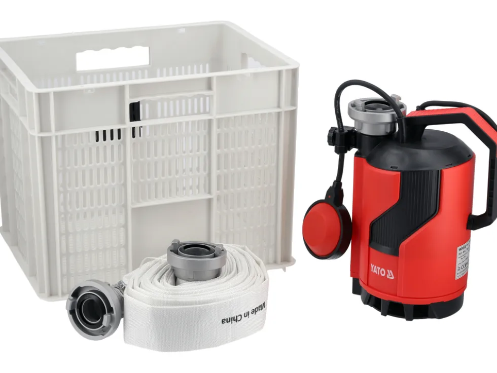 ZESTAW PRZECIWPOWODZIOWY POMPA 750W WĄŻ 10M KOSZ