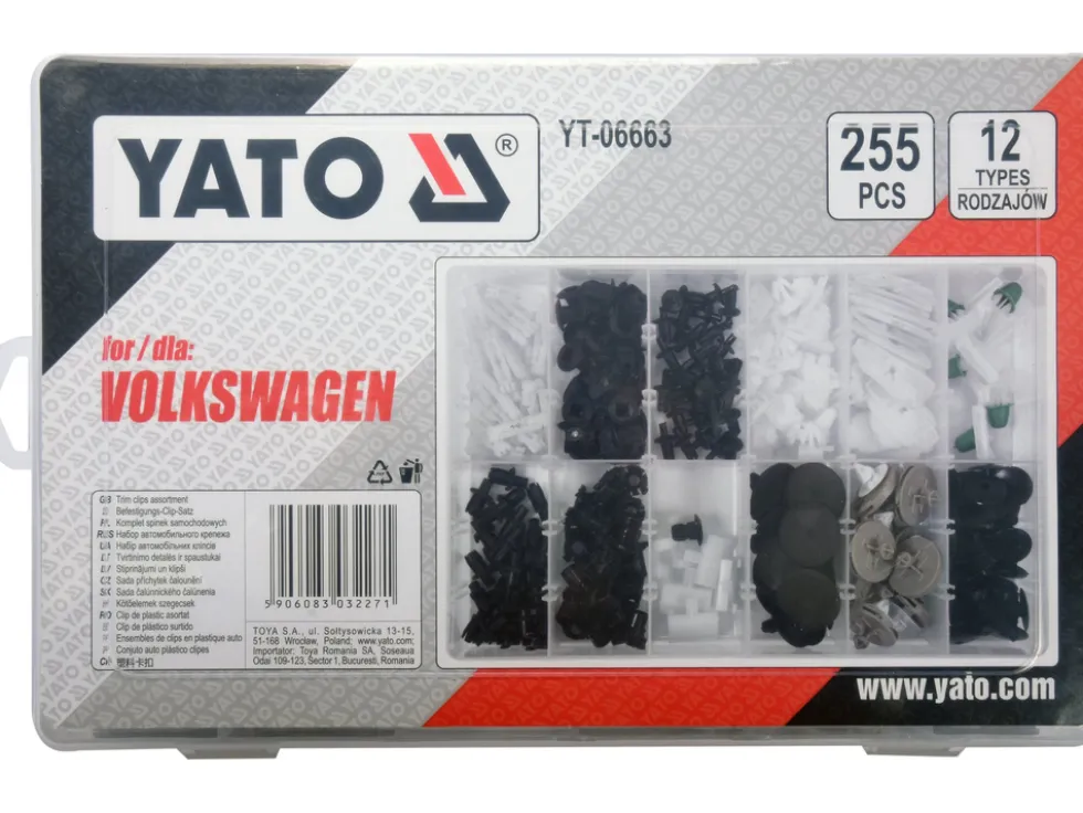 ZESTAW SPINEK SAMOCHODOWYCH VOLKSWAGEN 255 SZT.