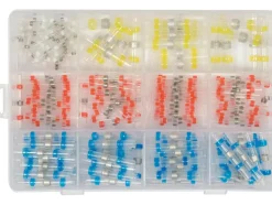 ZESTAW 220 SZTUK PRZEZROCZYSTYCH WODOODPORNYCH KOSZULEK TERMOKURCZLIWYCH Z CYNĄ 0,25-6MM2