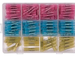 ZESTAW 200 SZTUK ZACISKANYCH KOSZULEK TERMOKURCZLIWYCH 0,5-6MM2