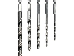 ZESTAW WIERTEŁ DO METALU HSS, 5 SZT., 4-10 MM, UCHWYT HEX 1/4''